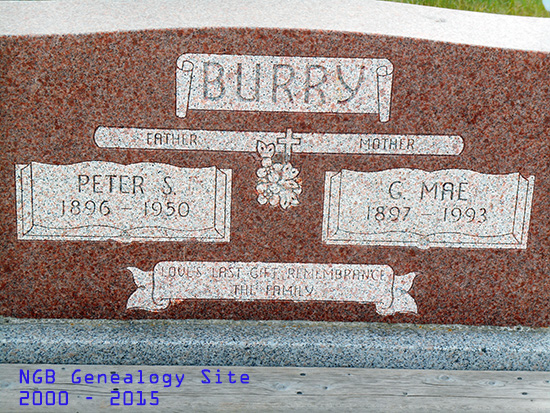 Peter S. &^ G. Mae Burry
