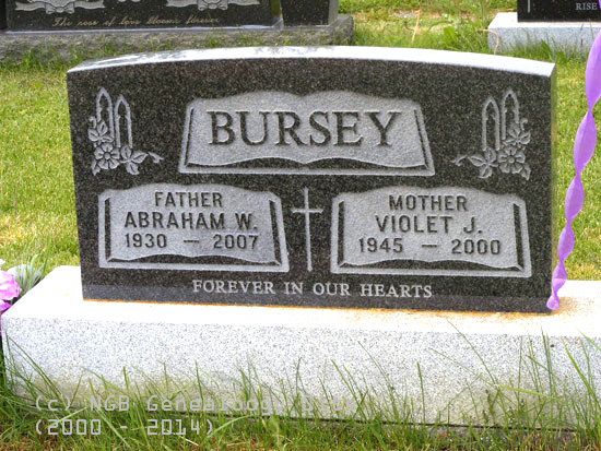 Abraham W. and Violet J. Bursey