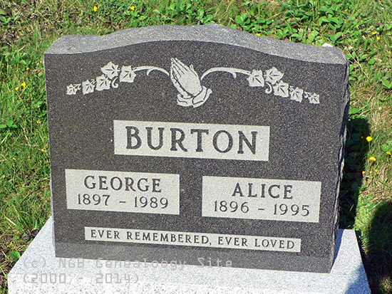 George & Alice Burton