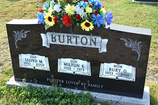 Lloyd, Ruby & Milton Burton