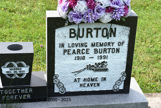 Pearce & Edna D. Burton