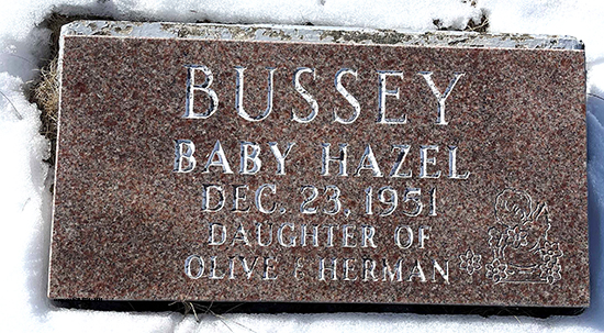 Baby Hazel Bussey