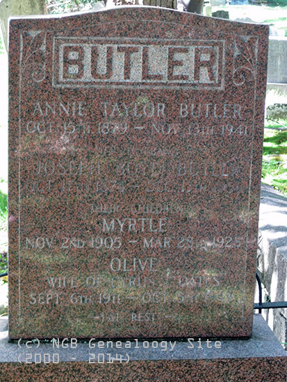 Anne, Joseph, Myrtle & Olive Butler