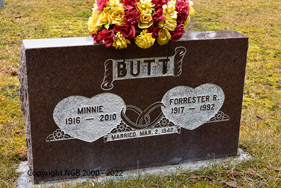 Forester R. & Minnie Butt