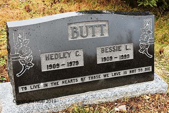 Hedley C. & Bessie L. Butt