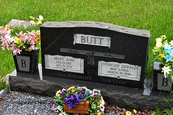 Duncan Gerard & Mary Ann Butt