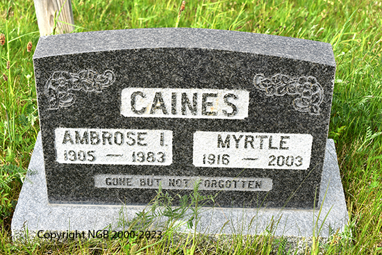 Ambrose I. & Myrtle Caines