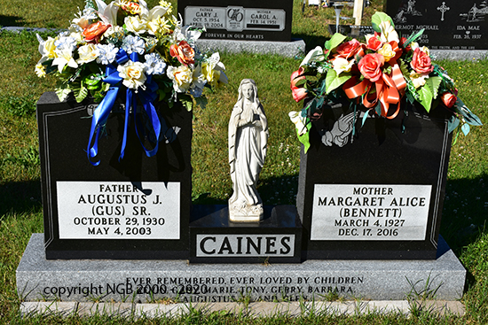Augustus J. Sr. & Margaret Alice Caines