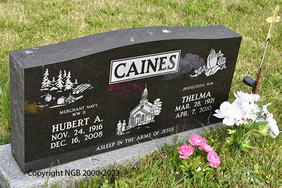 Hubert A. & Thelma Caines