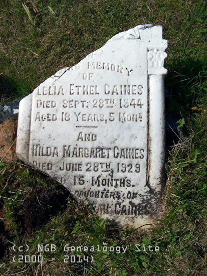 Lelia Ethel & Hilda Margaret Caines
