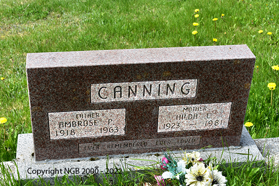 Ambrose P. & Hilda L. Canning