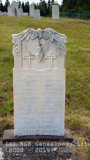 Mary Josephine, Annie L. & Ernest H. Canning