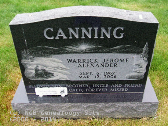 Warrick jEROME aLEXANDER Canning