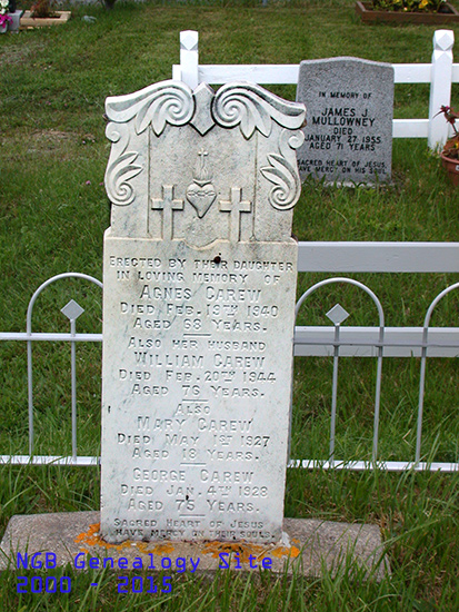 Agnes, William, Mary & George Carew