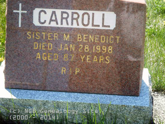 Sr. M. Benedict Carroll