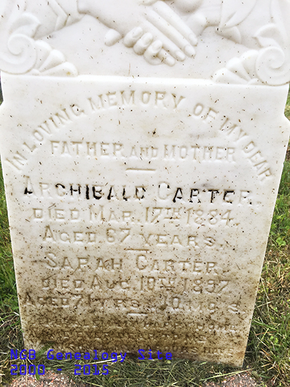 Archibald & Sarah Carter