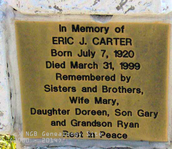 Eric Carter nameplate