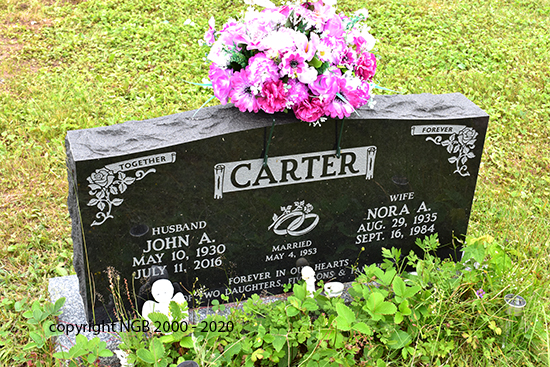 John A. & Nora A. Carter
