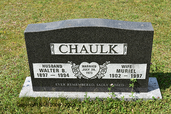Walter B. & Muriel Chaulk