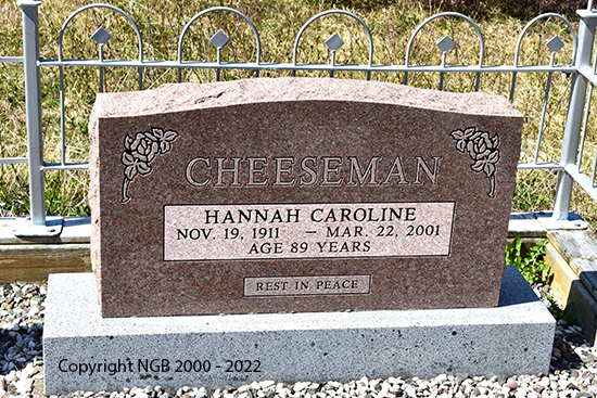 Hannah Caroline Cheeseman