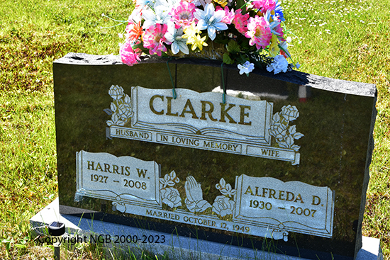 Harris W. & Alfreda D. Clarke