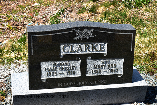 Isaac Chesley & Mary Ann Clarke