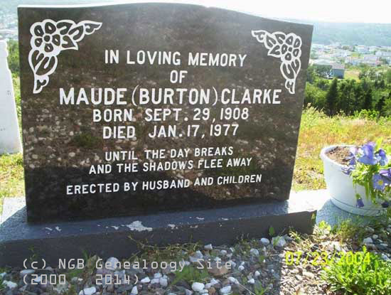 MAUDE (BURTON) CLARKE