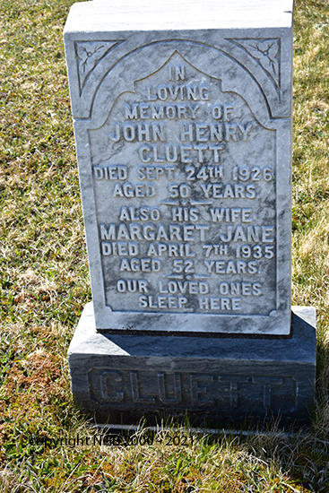 John Henry & Margaret Jane Cluett