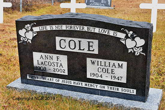 Ann F. LaCosta & William Cole