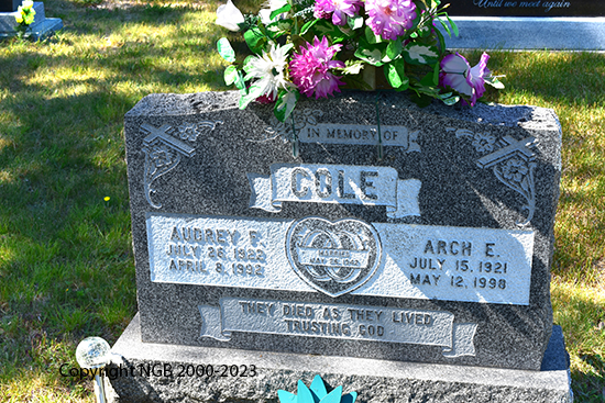 Arch E. & Audrey F. Cole