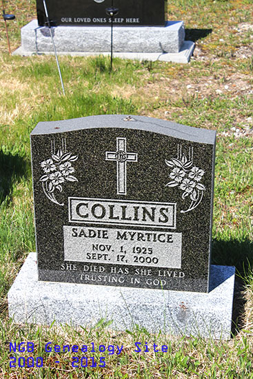 SAdie Myrtice Collins