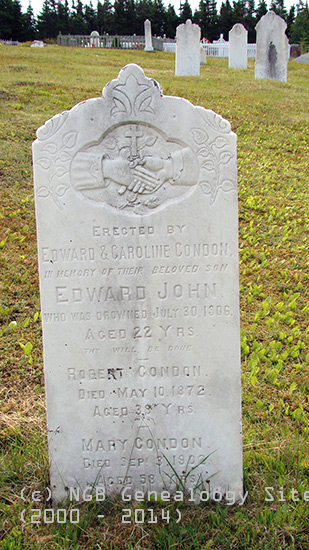 Edward John, Robert and Mary Condon