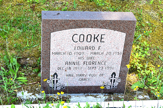 Edward F. & Annie Florence Cooke