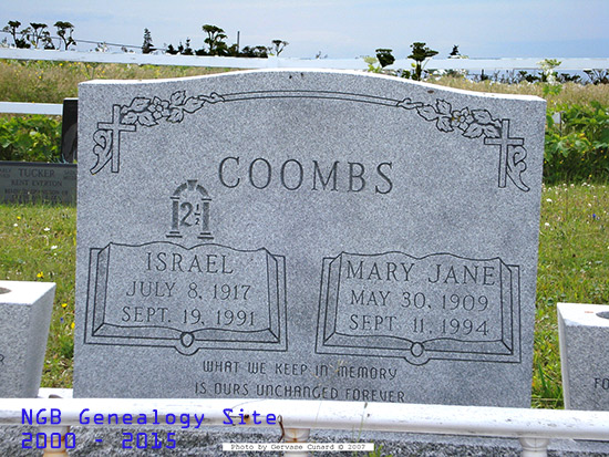 Israel & Mary Jane Coombs