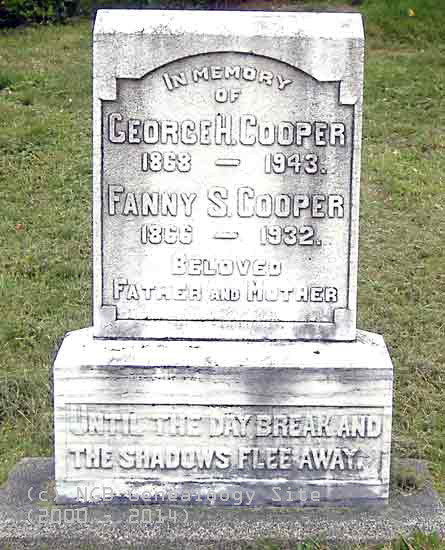 George H. and Fanny S. Cooper