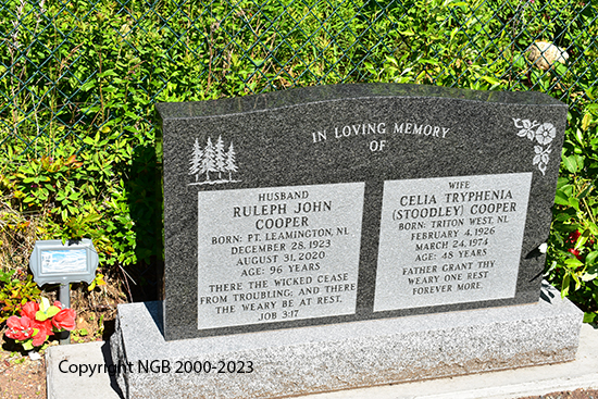 Ruleeph John & Celia Tryphenia Cooper