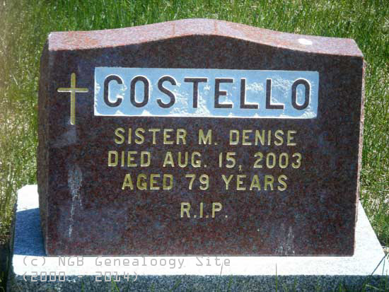 Sr. M. Denise Costello