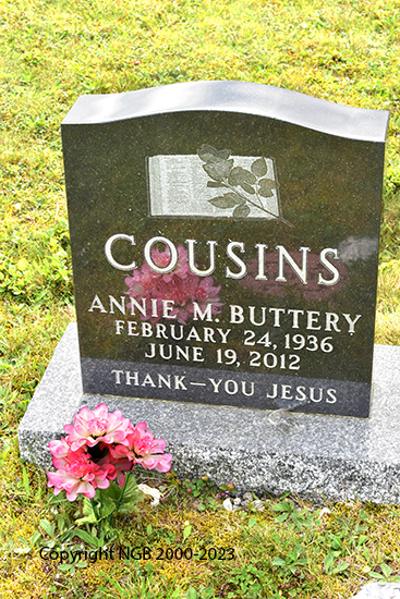 Annie M. Buttery Cousins