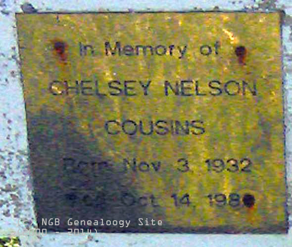 Chelsey Cousins nameplate