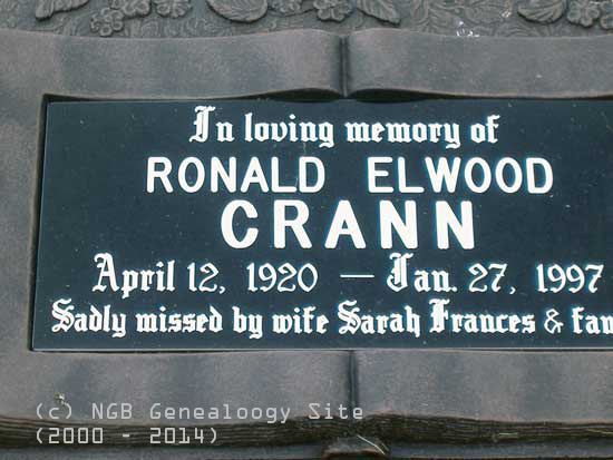RONALD ELWOOD CRANN