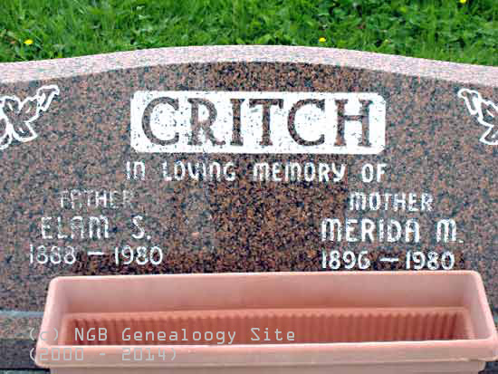 Elam S. and Merida M. Critch