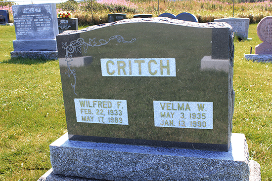 Wilfred F. & Velma W. Critch