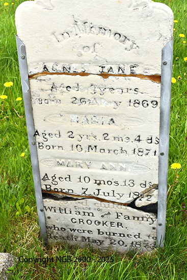 Agnes Jane, Maria, and Mary Ann Crocker