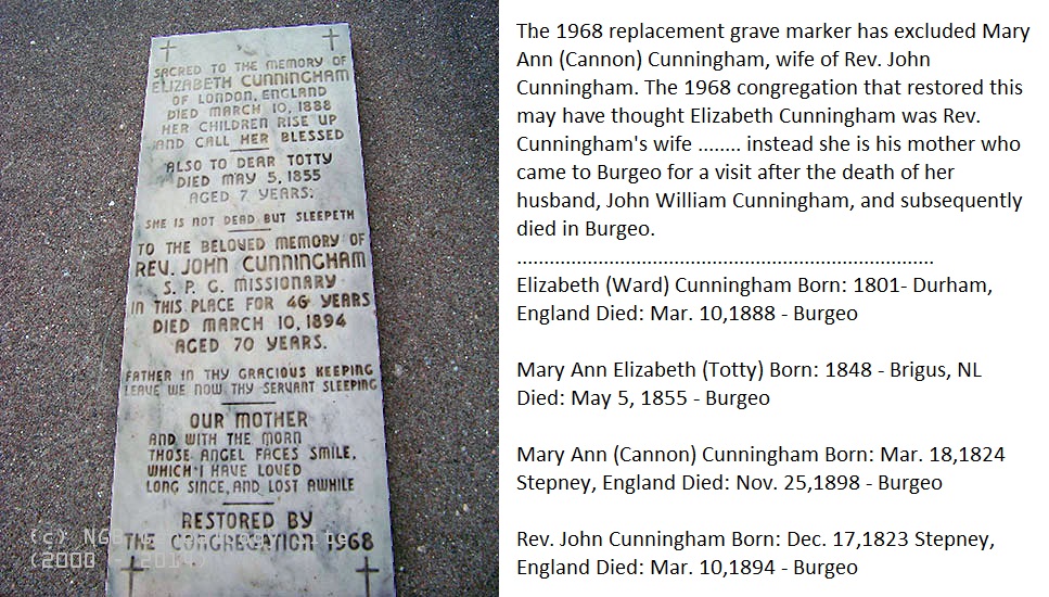 Elizabeth, Totty & Rev. John Cunningham