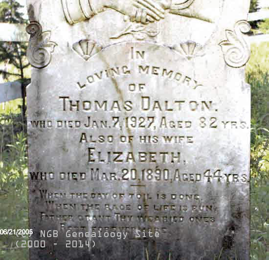 Thomas and El;izabeth Dalton