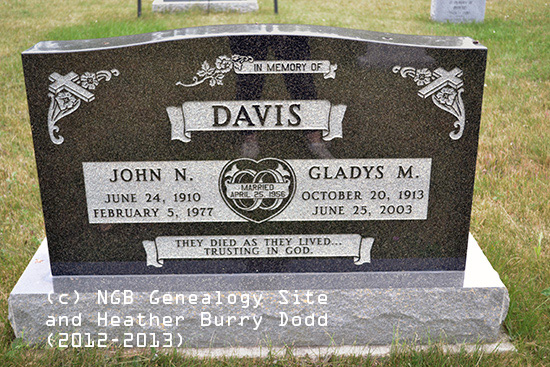 John N. & Gladys M. Davis