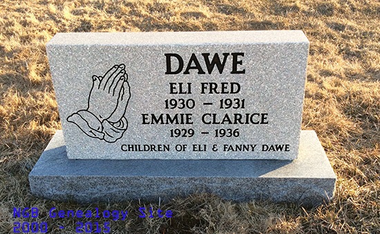 Eli Fred & Emmie Clarice Dawe