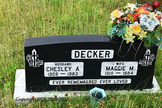Chesley A. & Maggie M. Decker