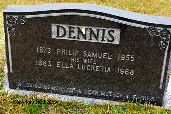 Philip Samuel & Ella Lucretia Dennis