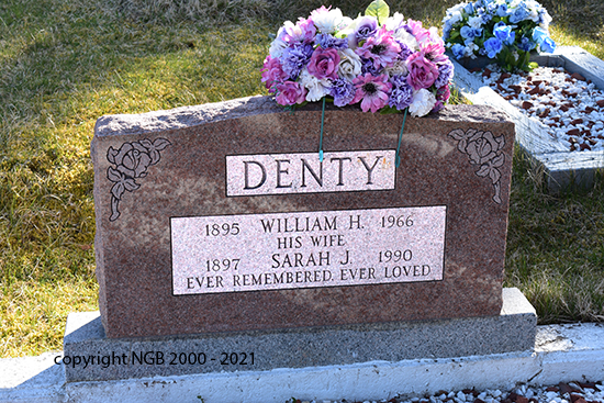 William & Sarah J. Dennty